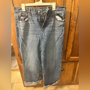 Women’s AE Stovepipe cuffed jeans